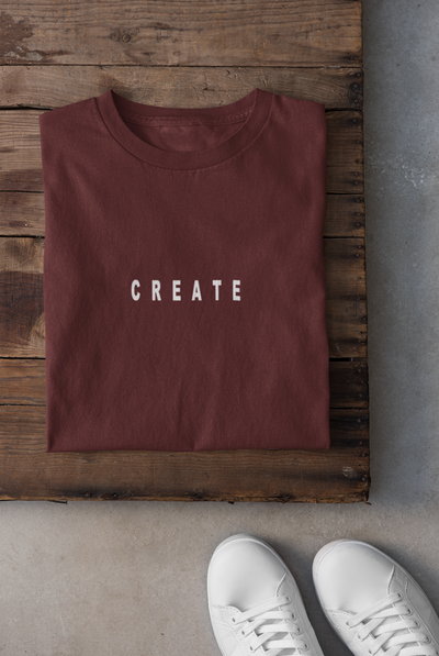 Create Minimal Women Half Sleeves T-shirt- FunkyTeesClub