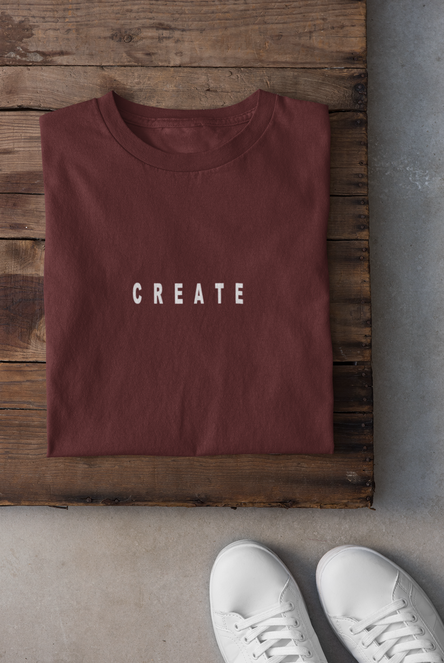 Create Minimal Mens Half Sleeves T-shirt- FunkyTeesClub