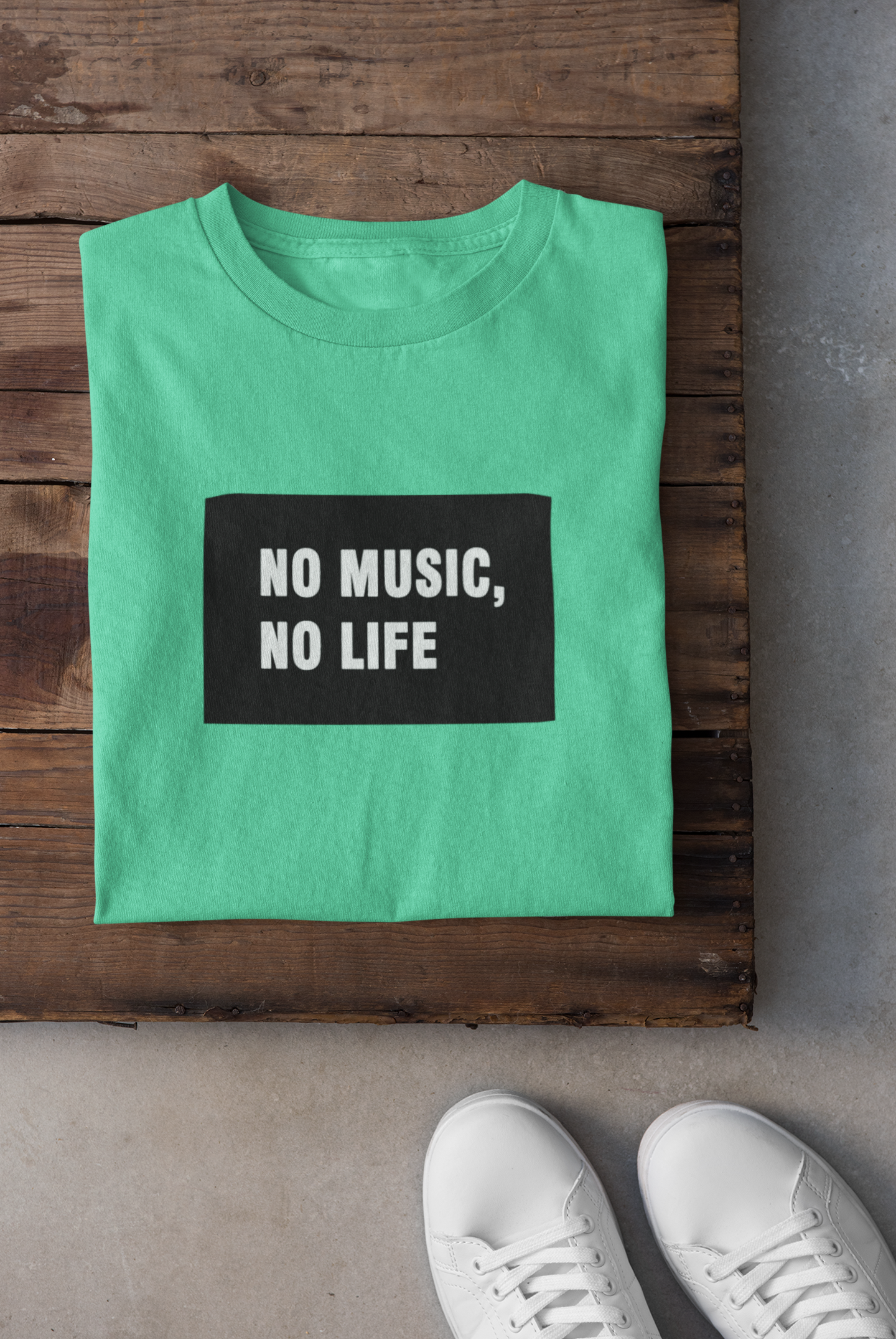 No Music No Life Mens Half Sleeves T-shirt- FunkyTeesClub