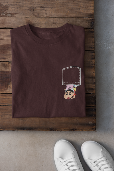 Shin Chan Women Half Sleeves T-shirt- FunkyTeesClub