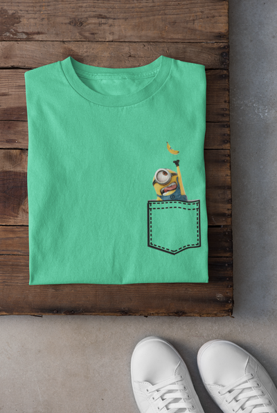Minions Mens Half Sleeves T-shirt- FunkyTeesClub