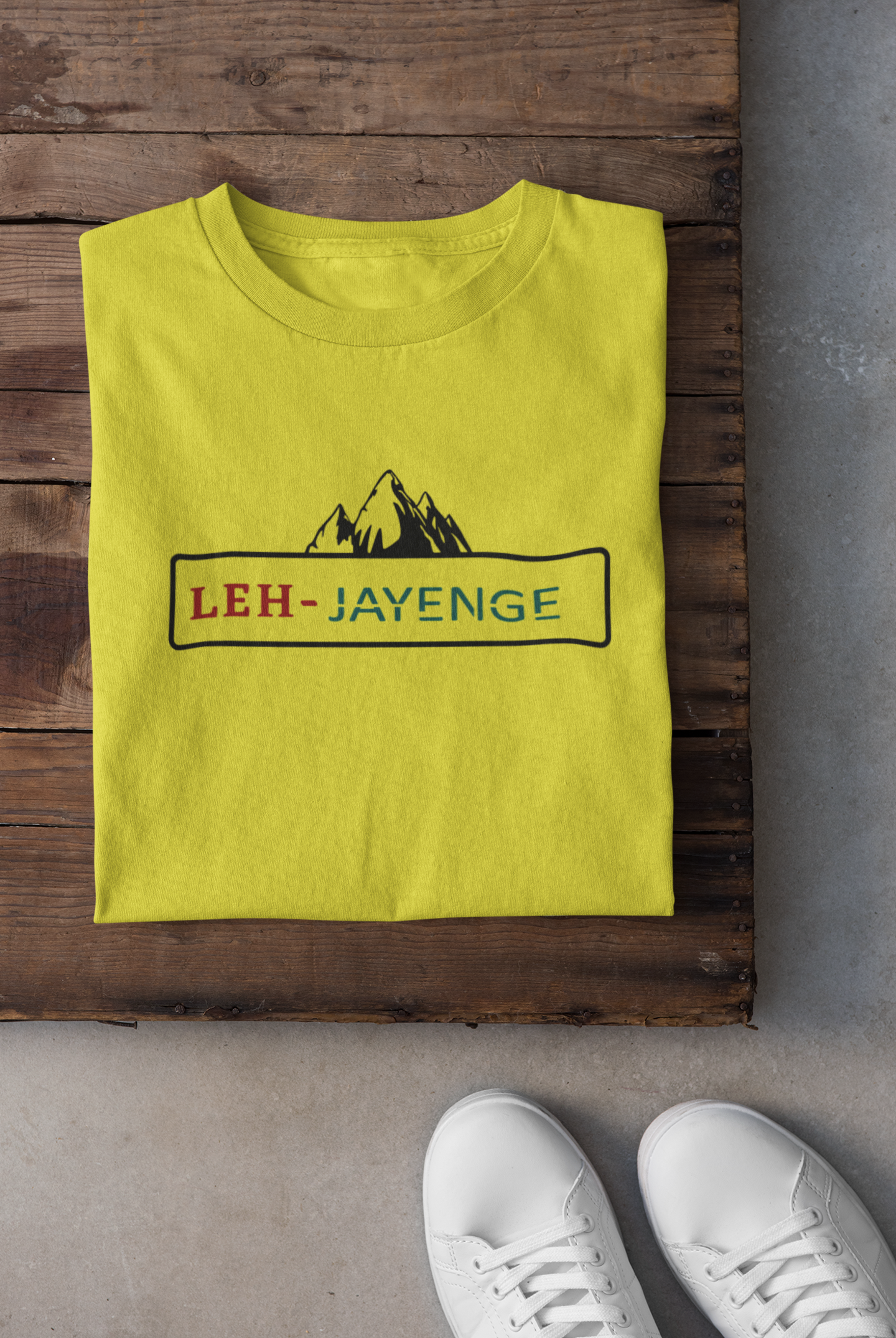 Leh Jayenge Mens Half Sleeves T-shirt- FunkyTeesClub