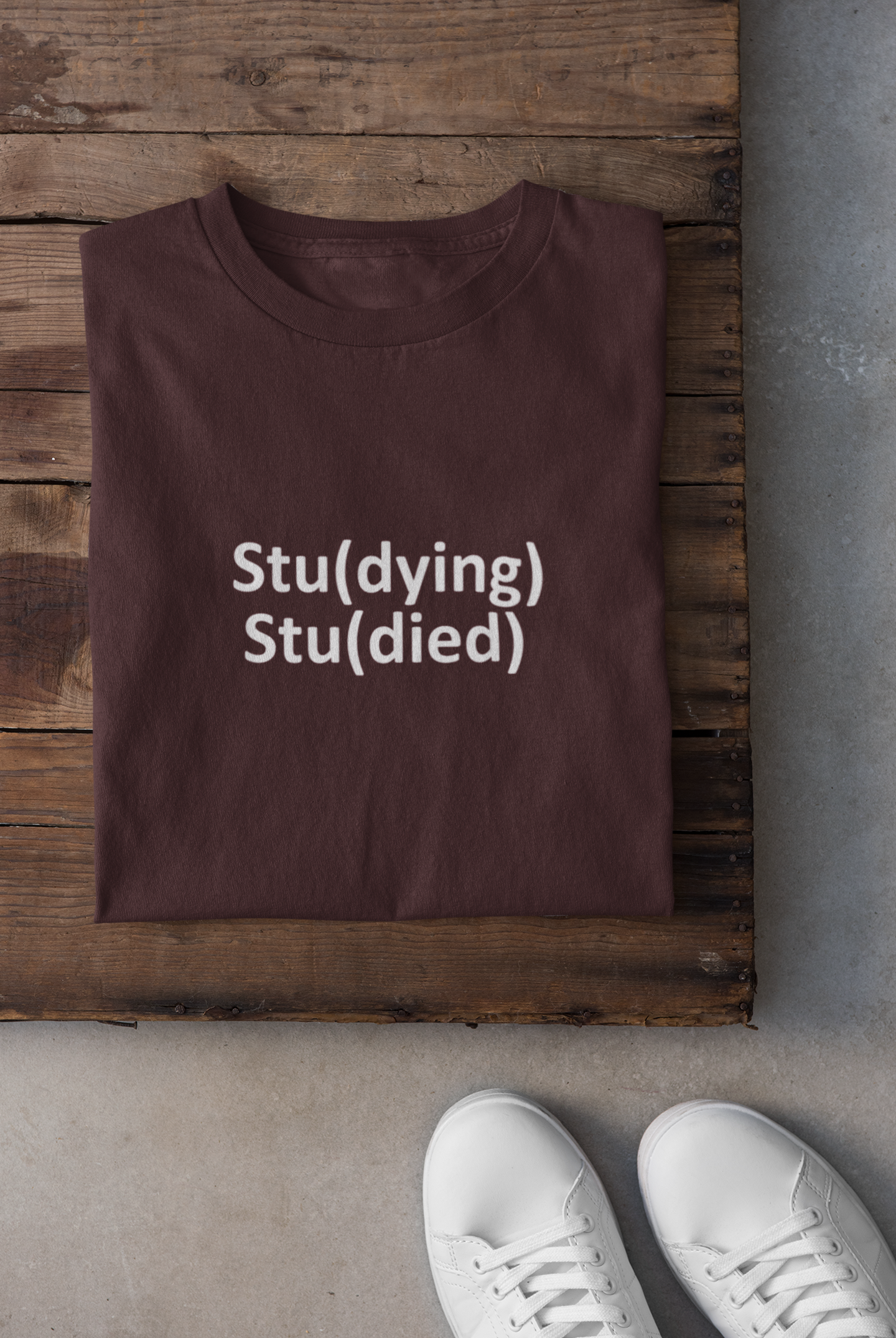 Study Mens Half Sleeves T-shirt- FunkyTeesClub