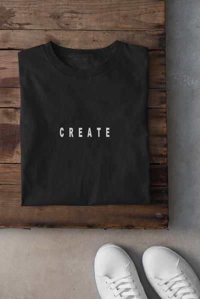 Create Minimal Mens Half Sleeves T-shirt- FunkyTeesClub