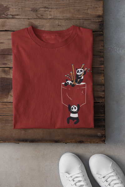 Panda Women Half Sleeves T-shirt- FunkyTeesClub