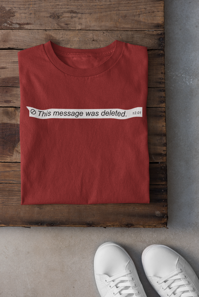 This Message Was Deleted Women Half Sleeves T-shirt- FunkyTeesClub