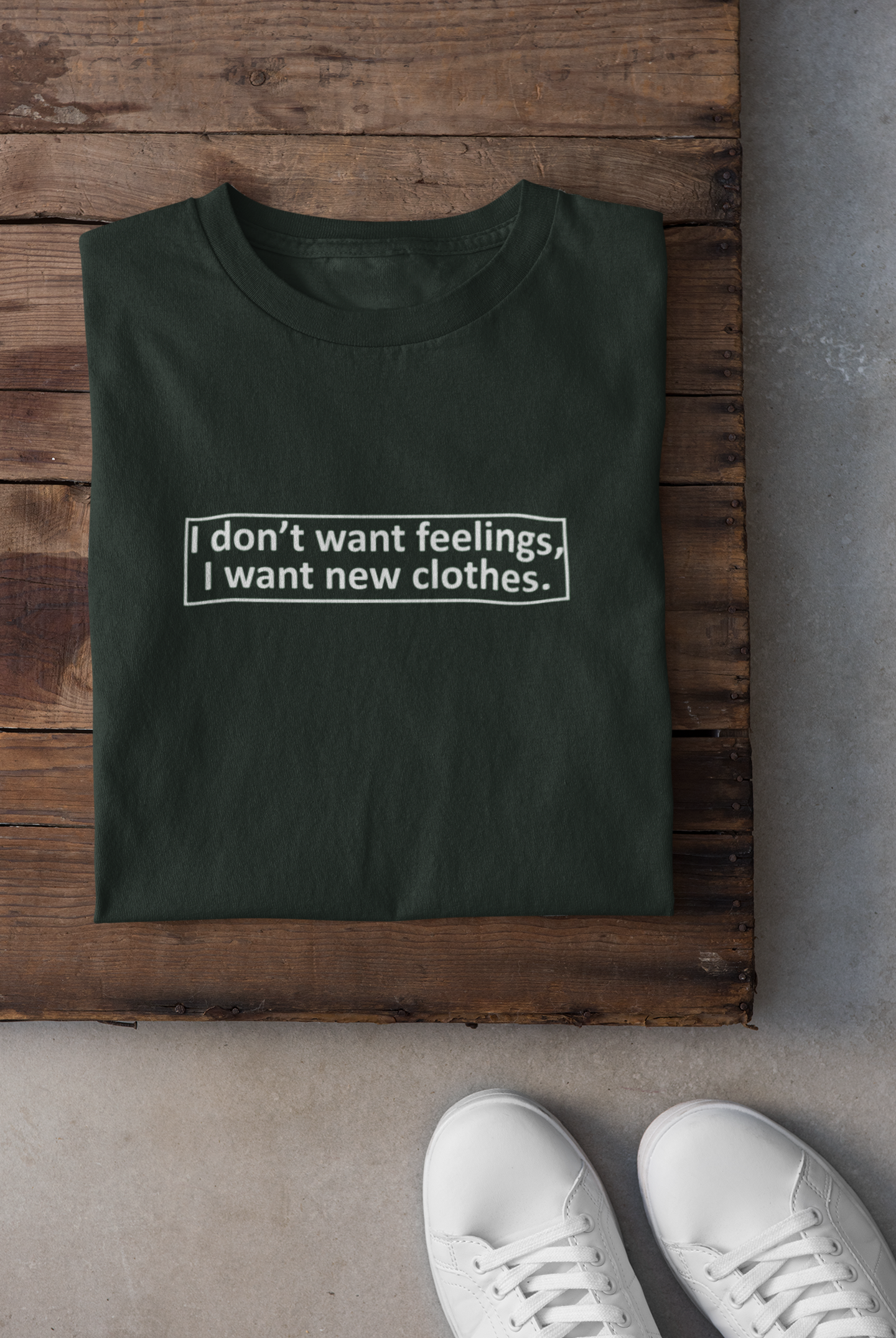 I Want New Clothes Women Half Sleeves T-shirt- FunkyTeesClub