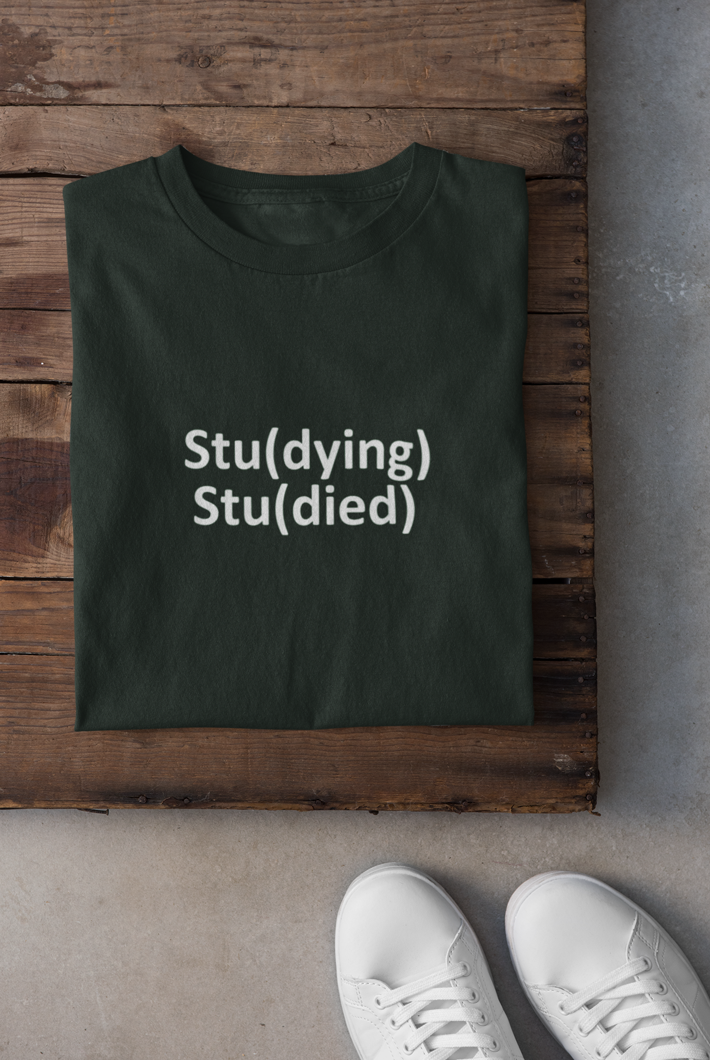 Study Mens Half Sleeves T-shirt- FunkyTeesClub