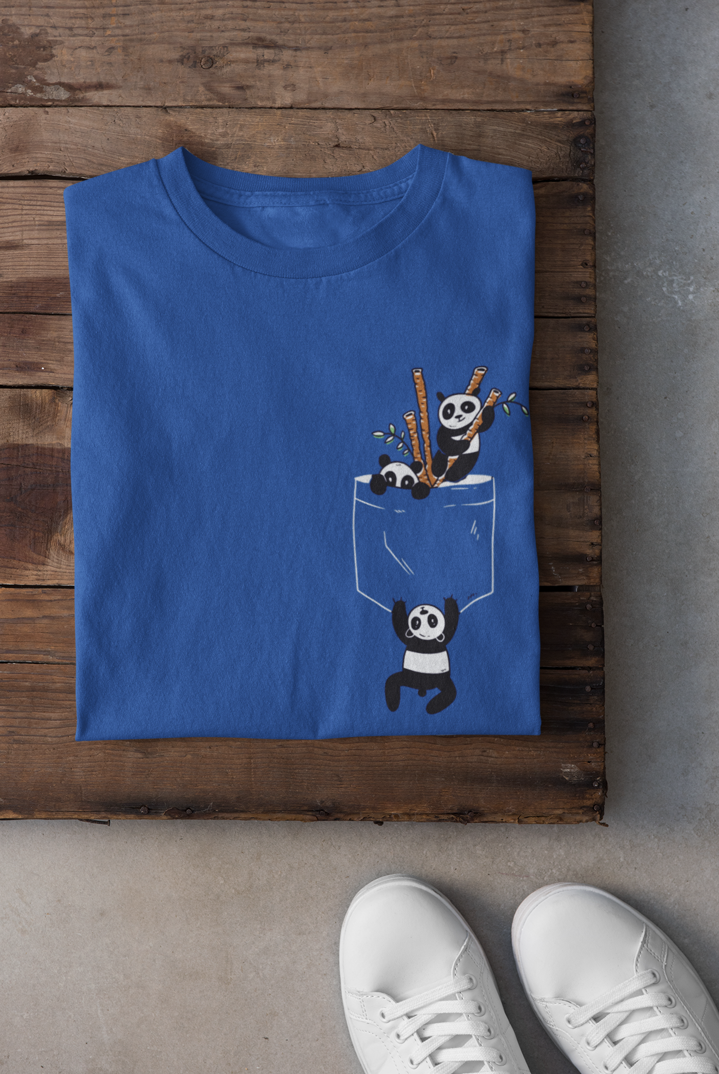 Panda Mens Half Sleeves T-shirt- FunkyTeesClub