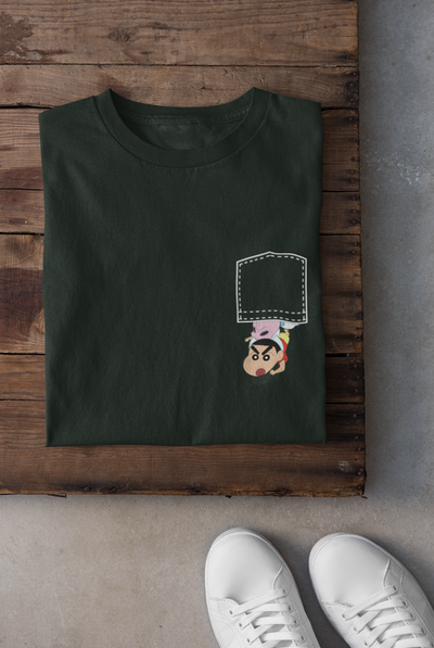 Shin Chan Women Half Sleeves T-shirt- FunkyTeesClub
