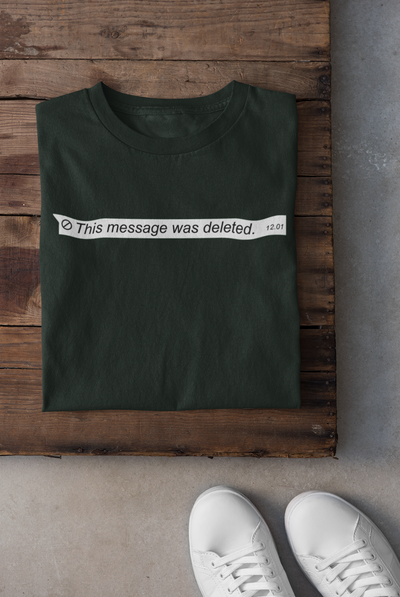 This Message Was Deleted Women Half Sleeves T-shirt- FunkyTeesClub