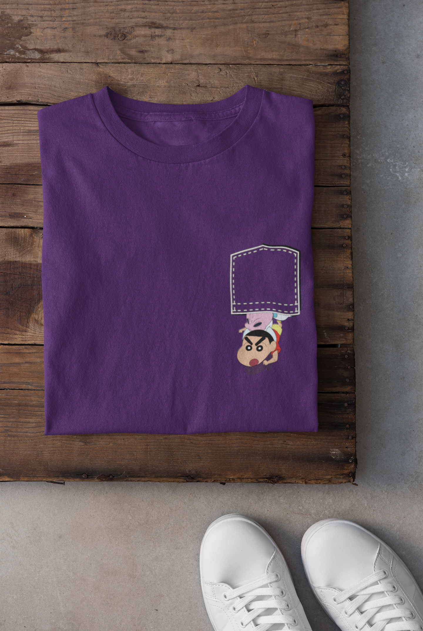 Shin Chan Women Half Sleeves T-shirt- FunkyTeesClub