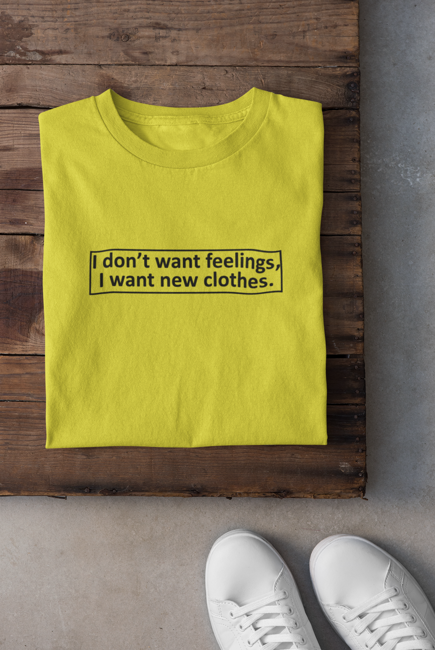 I Want New Clothes Women Half Sleeves T-shirt- FunkyTeesClub