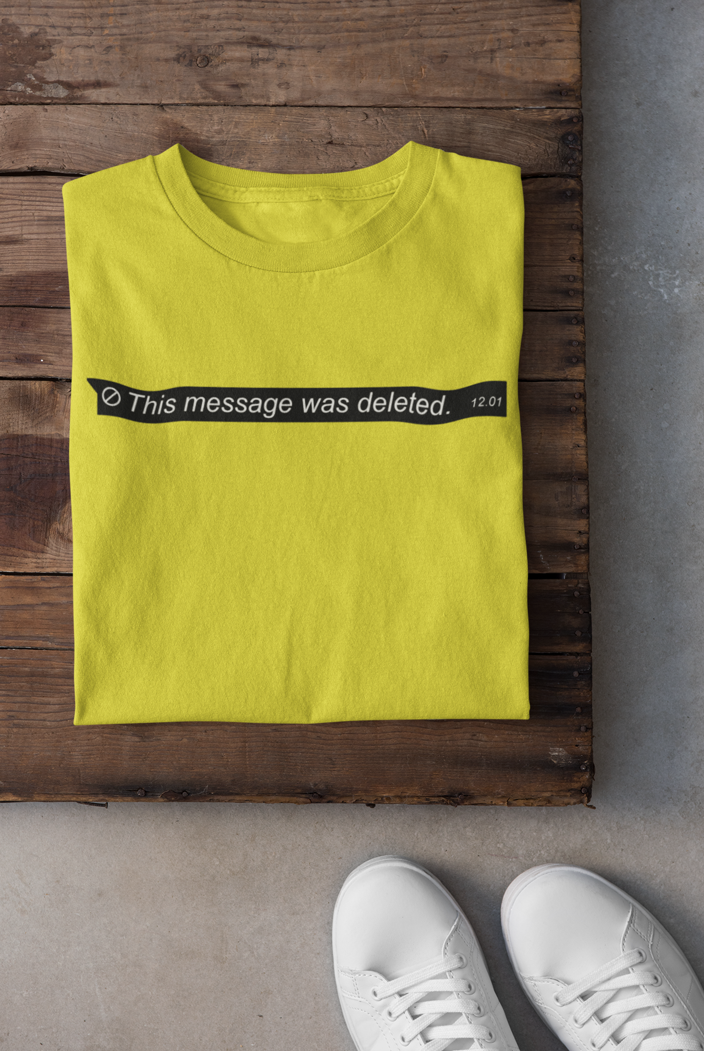 This Message Was Deleted Mens Half Sleeves T-shirt- FunkyTeesClub