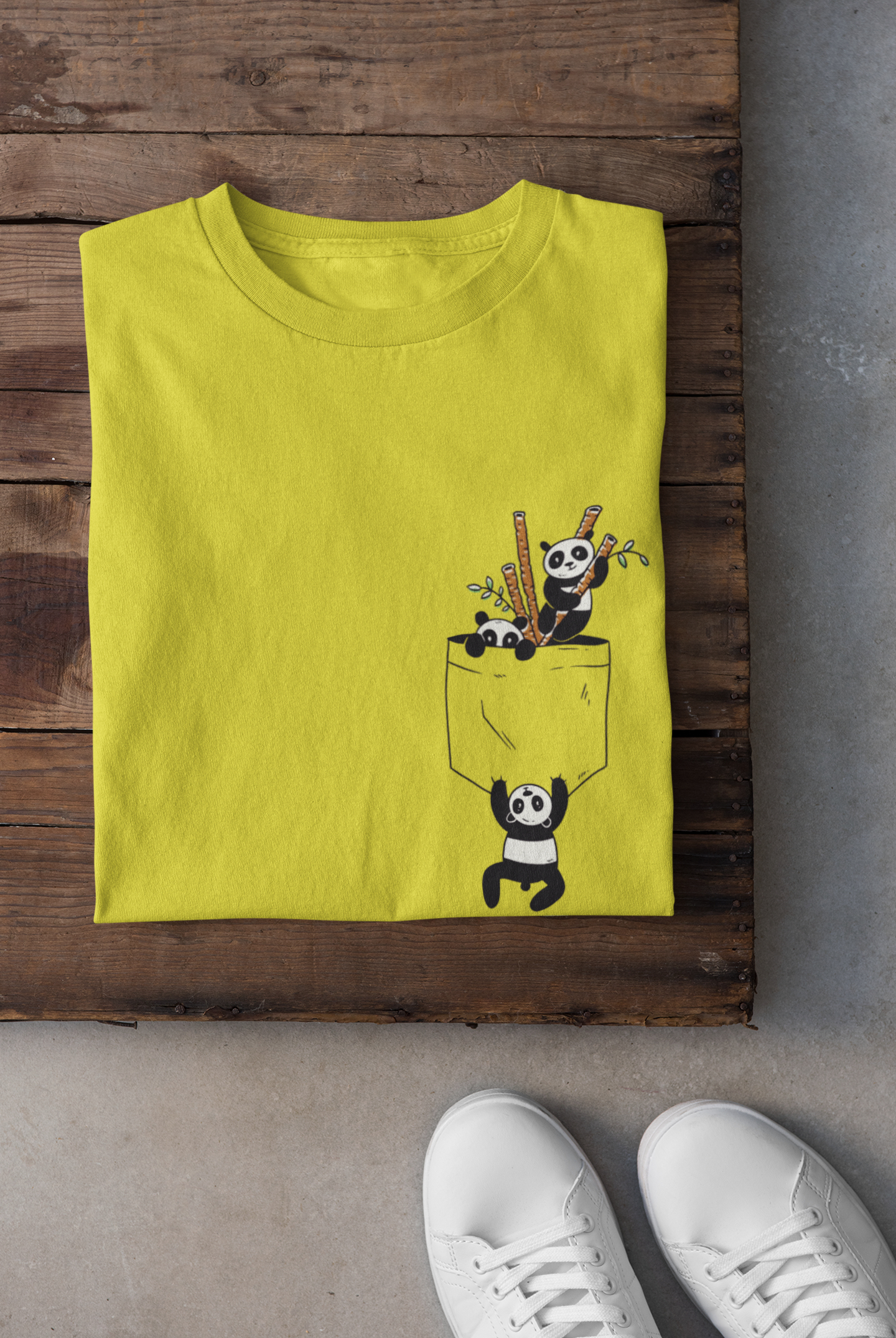 Panda Women Half Sleeves T-shirt- FunkyTeesClub