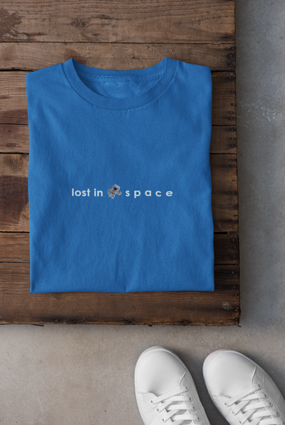 Lost in space Minimal Women Half Sleeves T-shirt- FunkyTeesClub