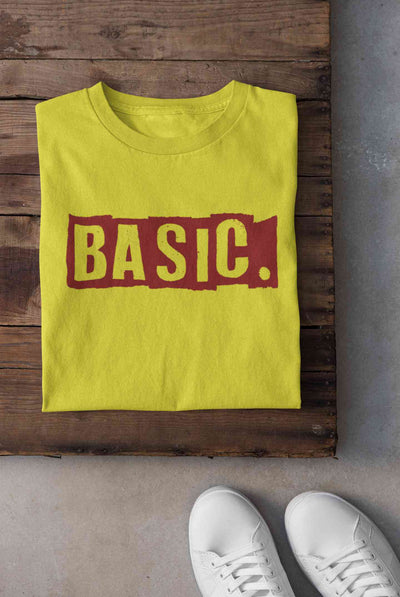 Basic Typography Women Half Sleeves T-shirt- FunkyTeesClub