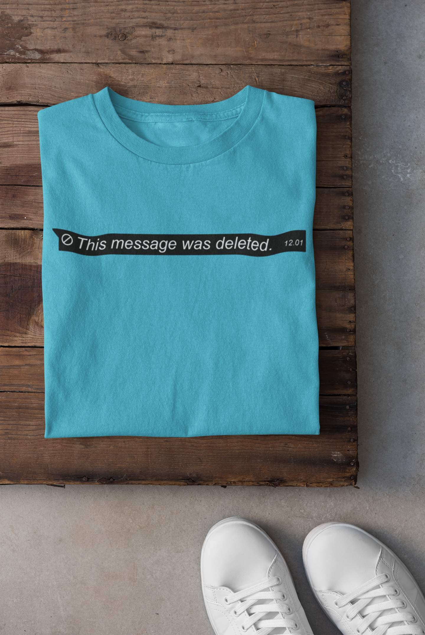 This Message Was Deleted Mens Half Sleeves T-shirt- FunkyTeesClub