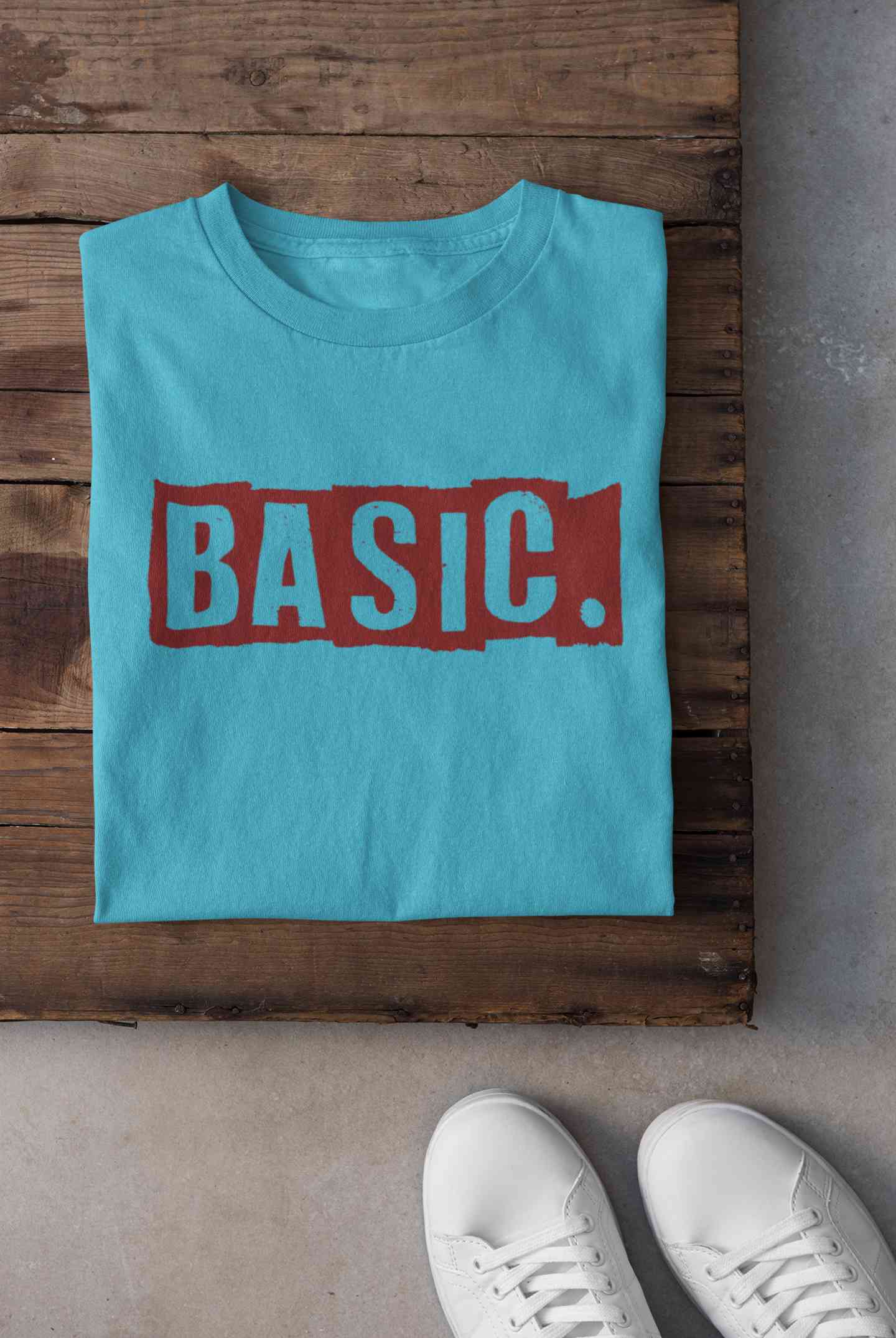 Basic Typography Mens Half Sleeves T-shirt- FunkyTeesClub