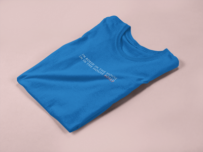 I am bored in the house Minimal Women Half Sleeves T-shirt- FunkyTeesClub