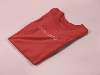 I am bored in the house Minimal Mens Half Sleeves T-shirt- FunkyTeesClub