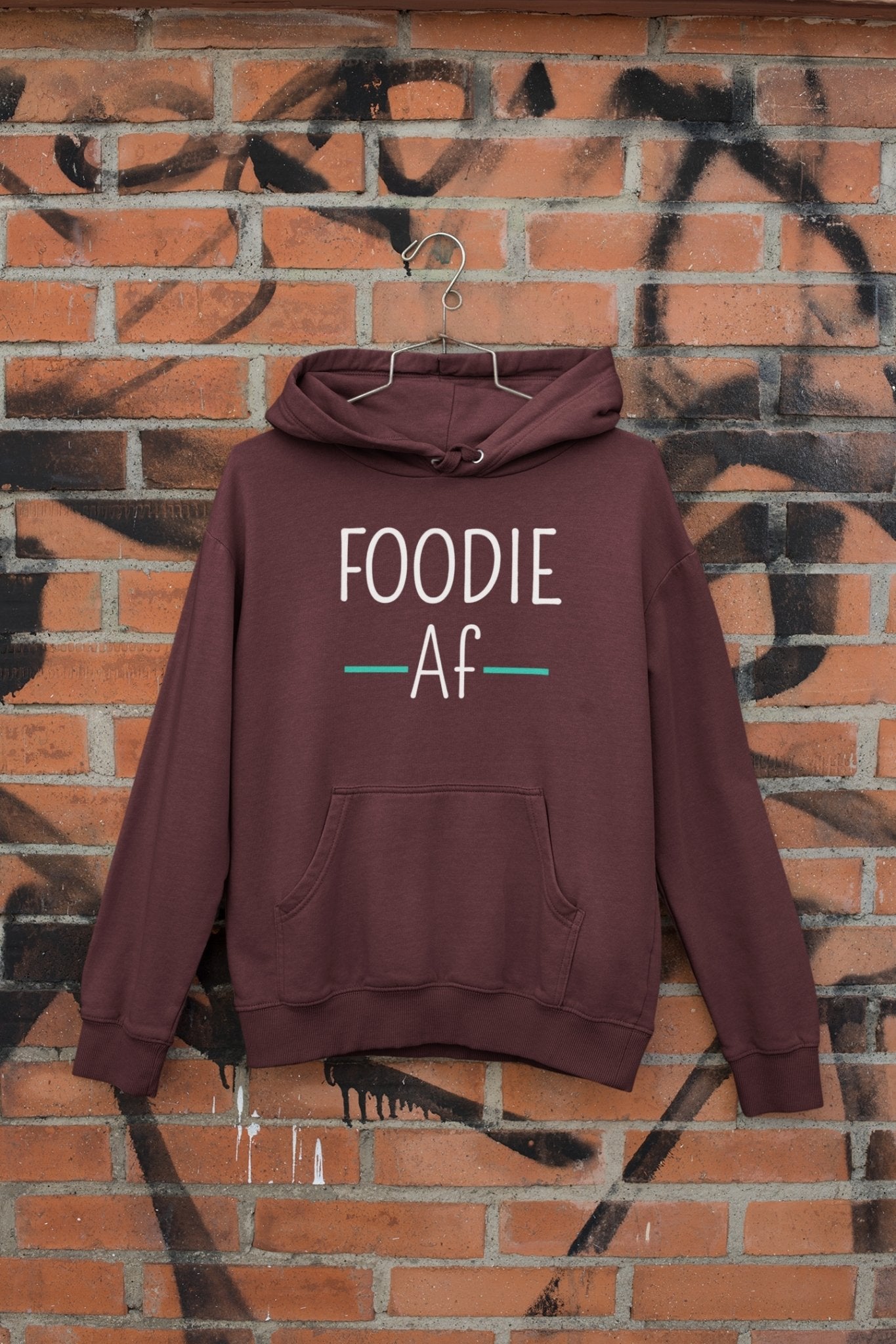Foodie Af Hoodies for Women-FunkyTeesClub - Funky Tees Club