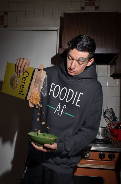 Foodie Af Men Hoodies-FunkyTeesClub - Funky Tees Club