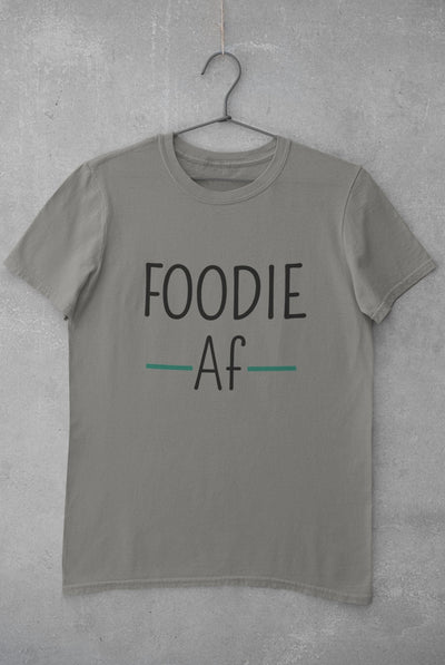 Foodie Af Women Half Sleeves T-shirt- FunkyTeesClub - Funky Tees Club
