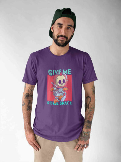 Give Me Some Space Mens Half Sleeves T-shirt- FunkyTeesClub