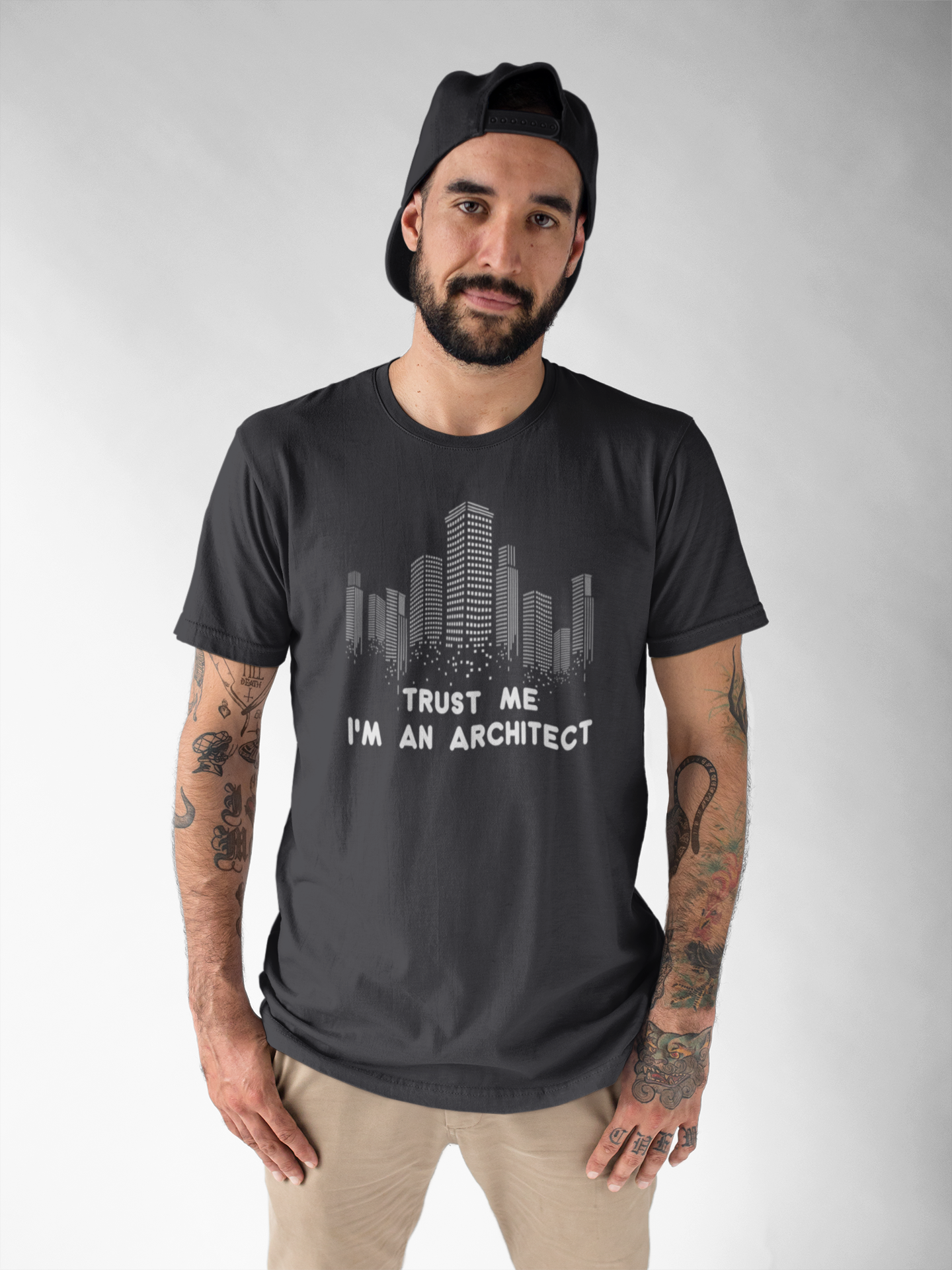Trust Me I Am An Architect Profession Mens Half Sleeves T-shirt- FunkyTeesClub