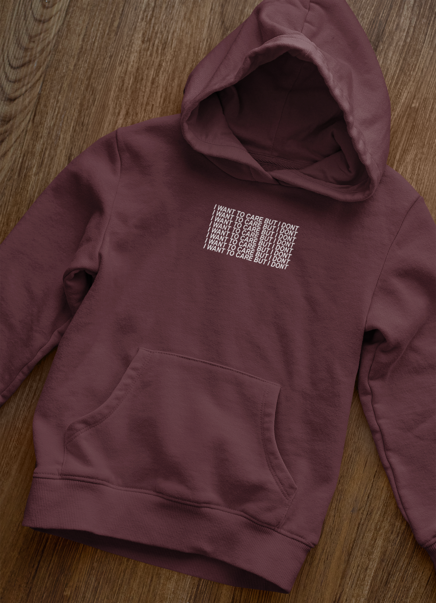 I Want To Care But I Dont Men Hoodies-FunkyTeesClub