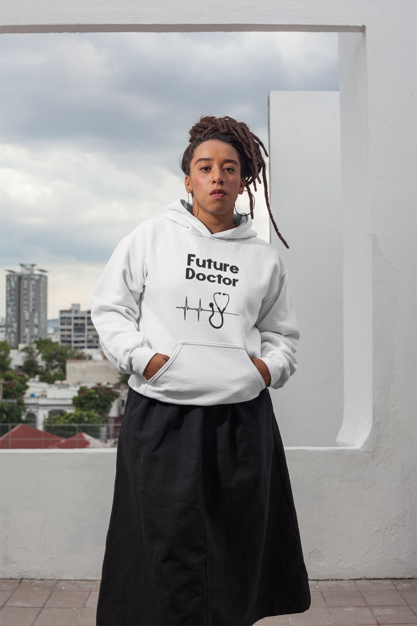 Future Doctor Hoodies for Women-FunkyTeesClub - Funky Tees Club
