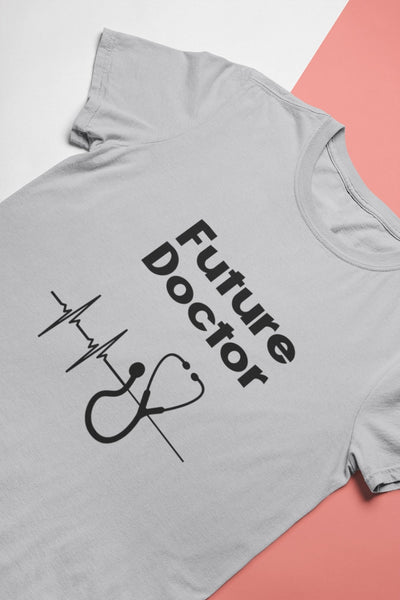 Future Doctor Women Half Sleeves T-shirt- FunkyTeesClub - Funky Tees Club