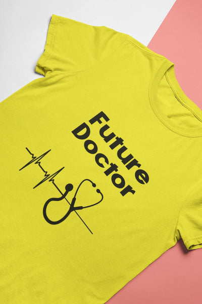 Future Doctor Women Half Sleeves T-shirt- FunkyTeesClub - Funky Tees Club