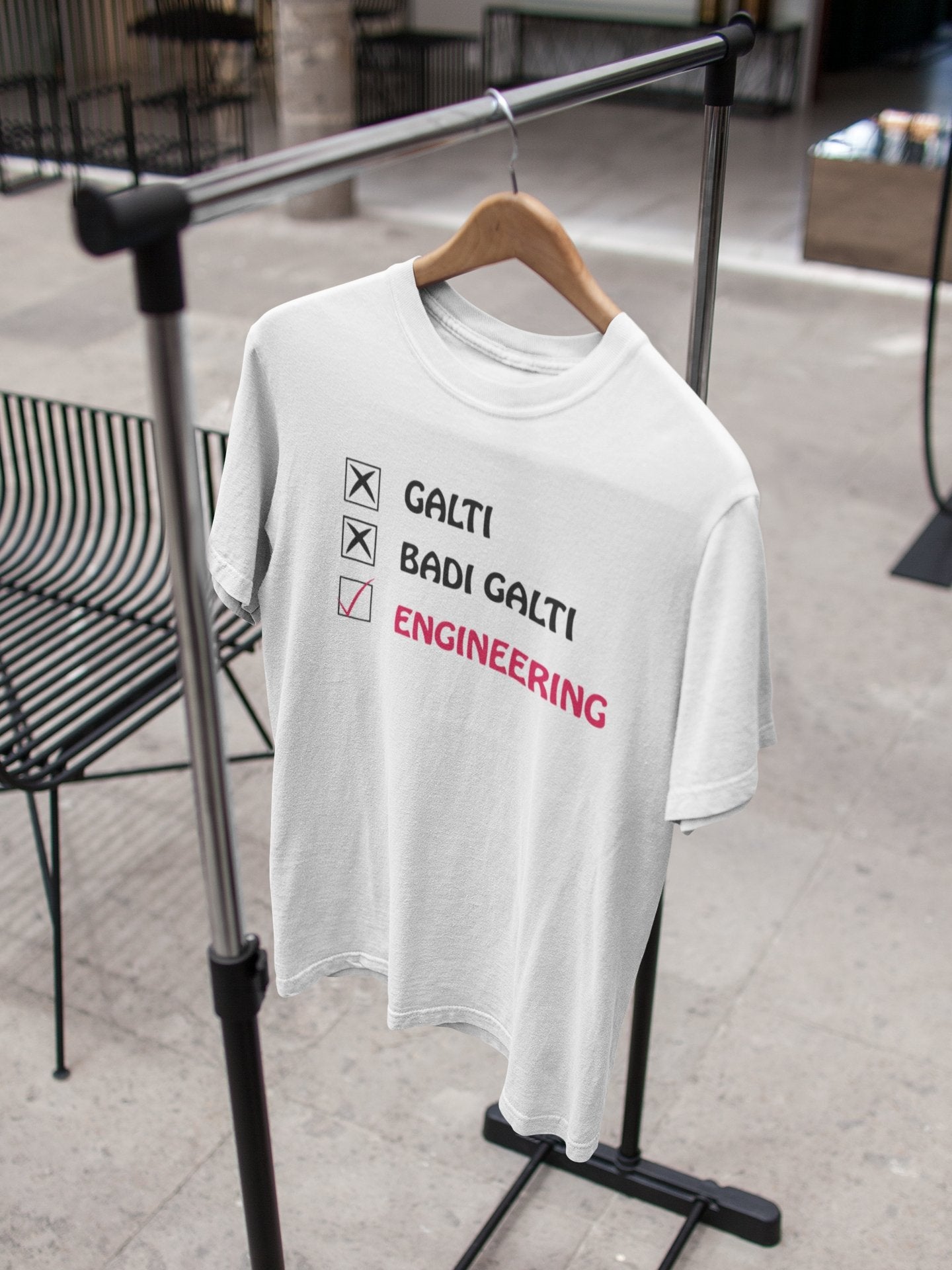 Galti Engineering Mens Half Sleeves T-shirt- FunkyTeesClub - Funky Tees Club