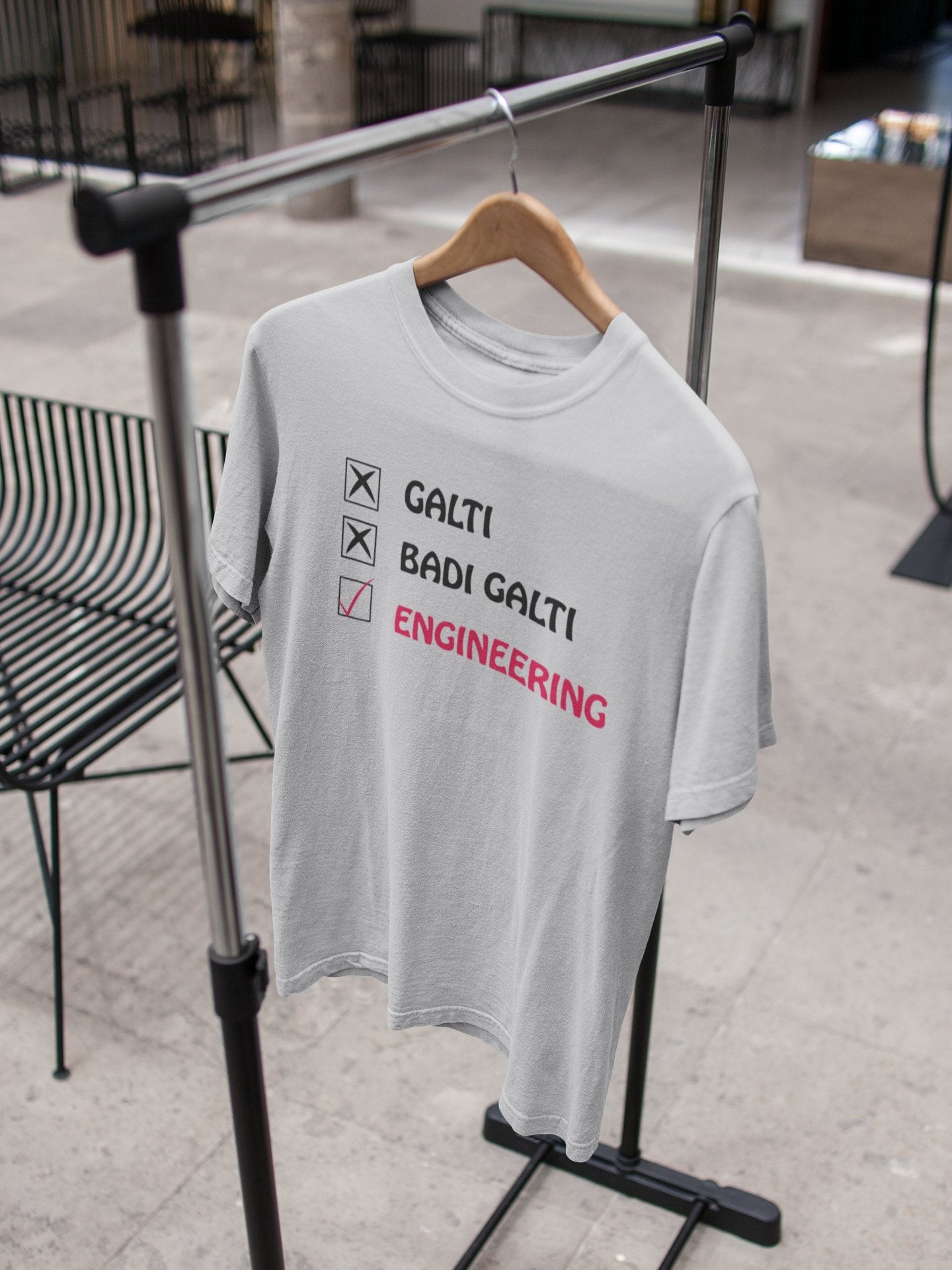 Galti Engineering Mens Half Sleeves T-shirt- FunkyTeesClub - Funky Tees Club