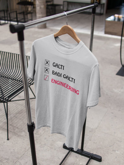 Galti Engineering Mens Half Sleeves T-shirt- FunkyTeesClub - Funky Tees Club