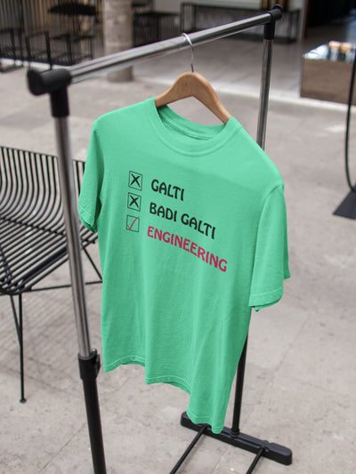 Galti Engineering Women Half Sleeves T-shirt- FunkyTeesClub - Funky Tees Club