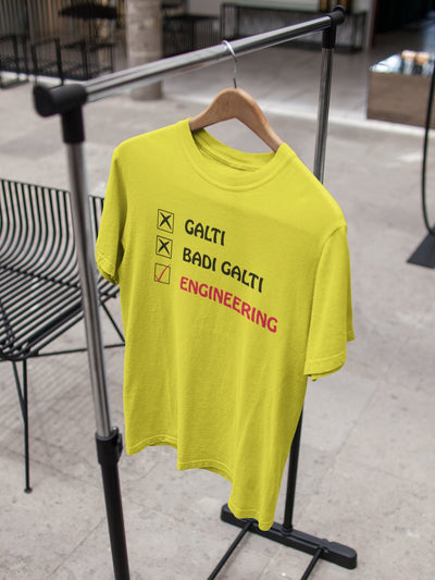 Galti Engineering Women Half Sleeves T-shirt- FunkyTeesClub - Funky Tees Club