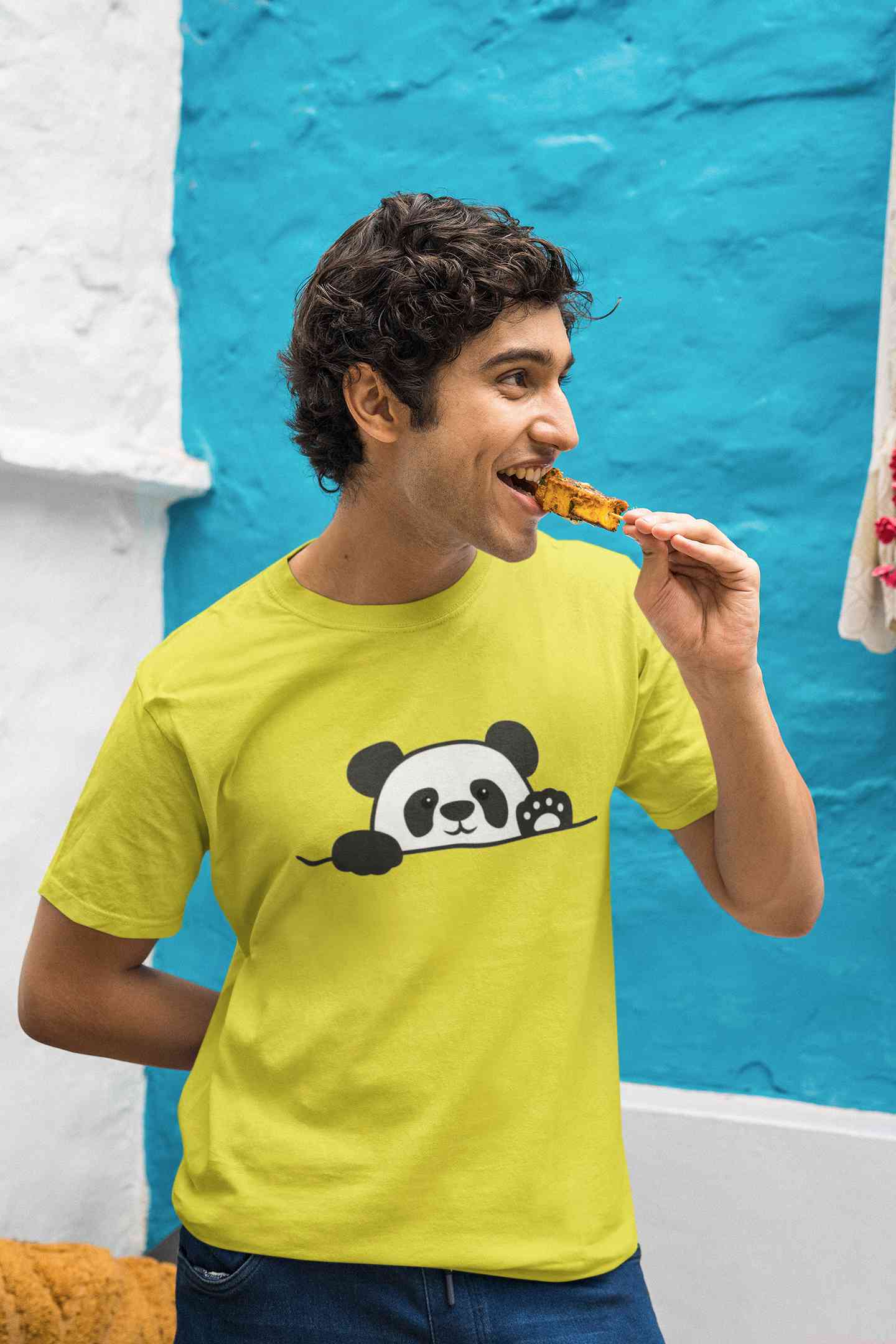 Cute Cartoon Mens Half Sleeves T-shirt- FunkyTeesClub