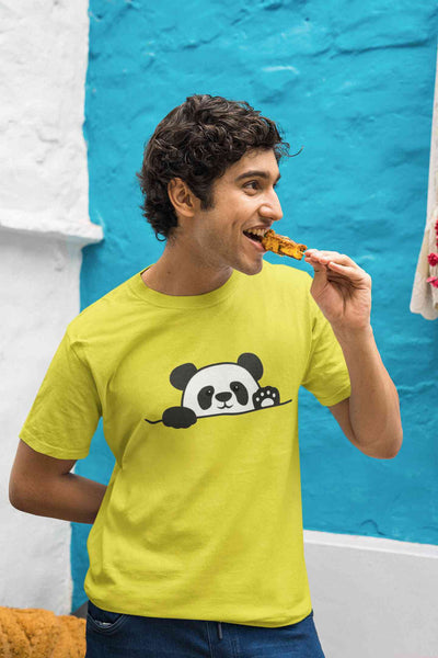 Cute Cartoon Mens Half Sleeves T-shirt- FunkyTeesClub