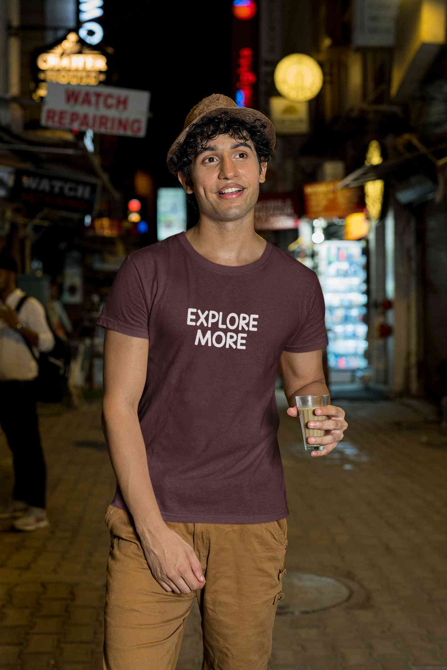 Explore More Mens Half Sleeves T-shirt- FunkyTeesClub