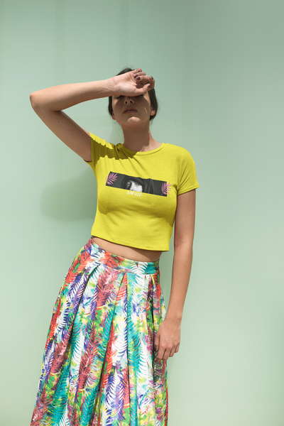 Rap God Minimals Women Crop Top- FunkyTeesClub