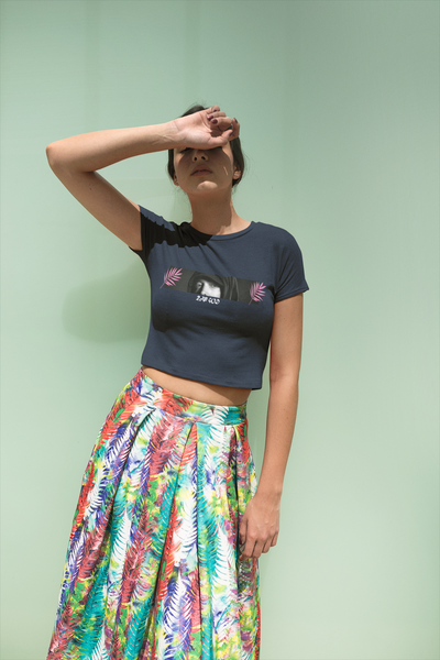 Rap God Minimals Women Crop Top- FunkyTeesClub