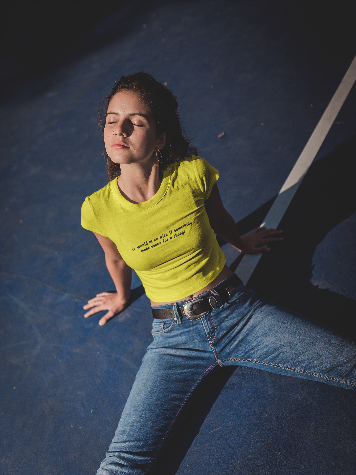 It Would Be So Nice Minimals Women Crop Top- FunkyTeesClub