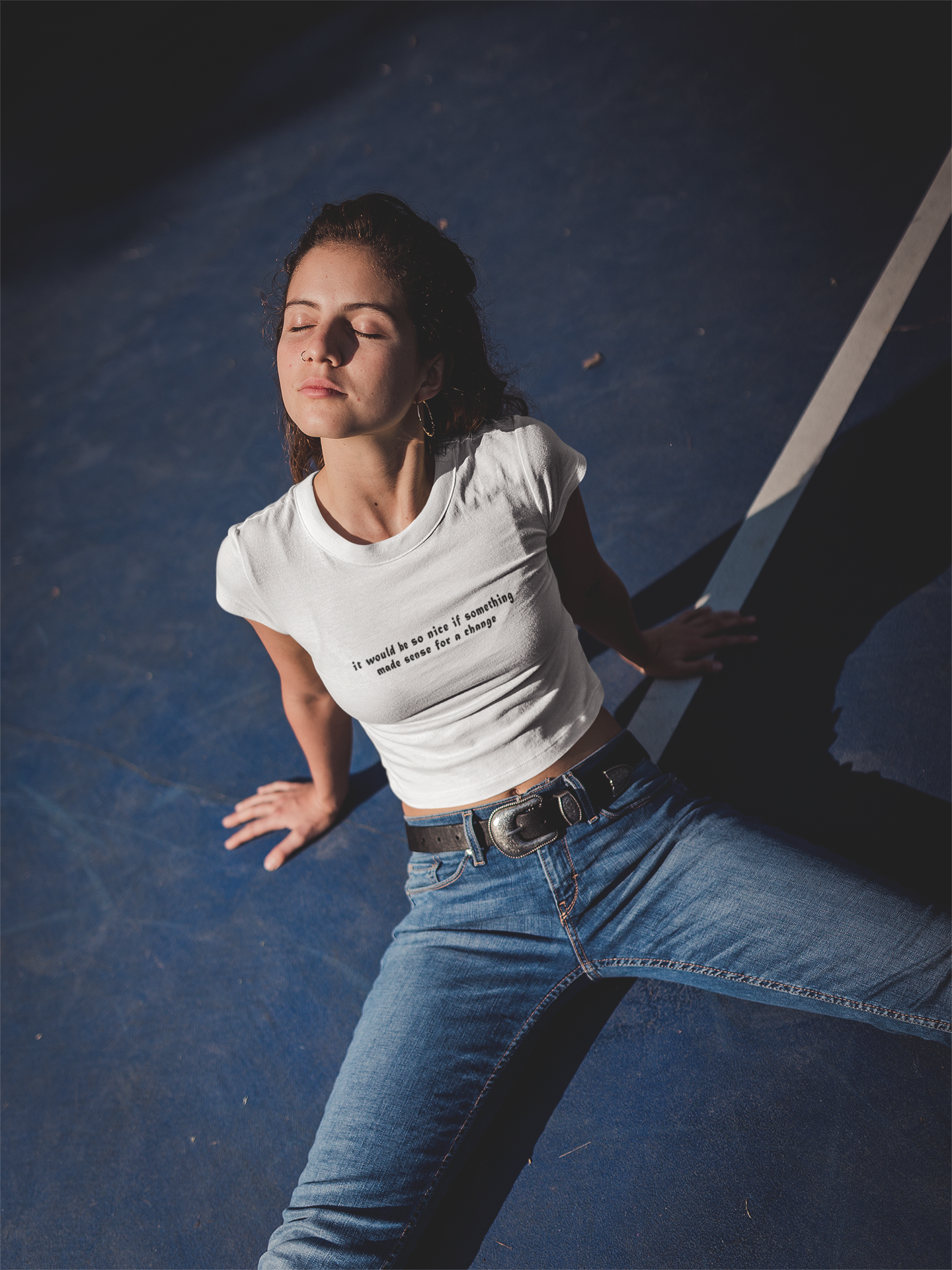 It Would Be So Nice Minimals Women Crop Top- FunkyTeesClub