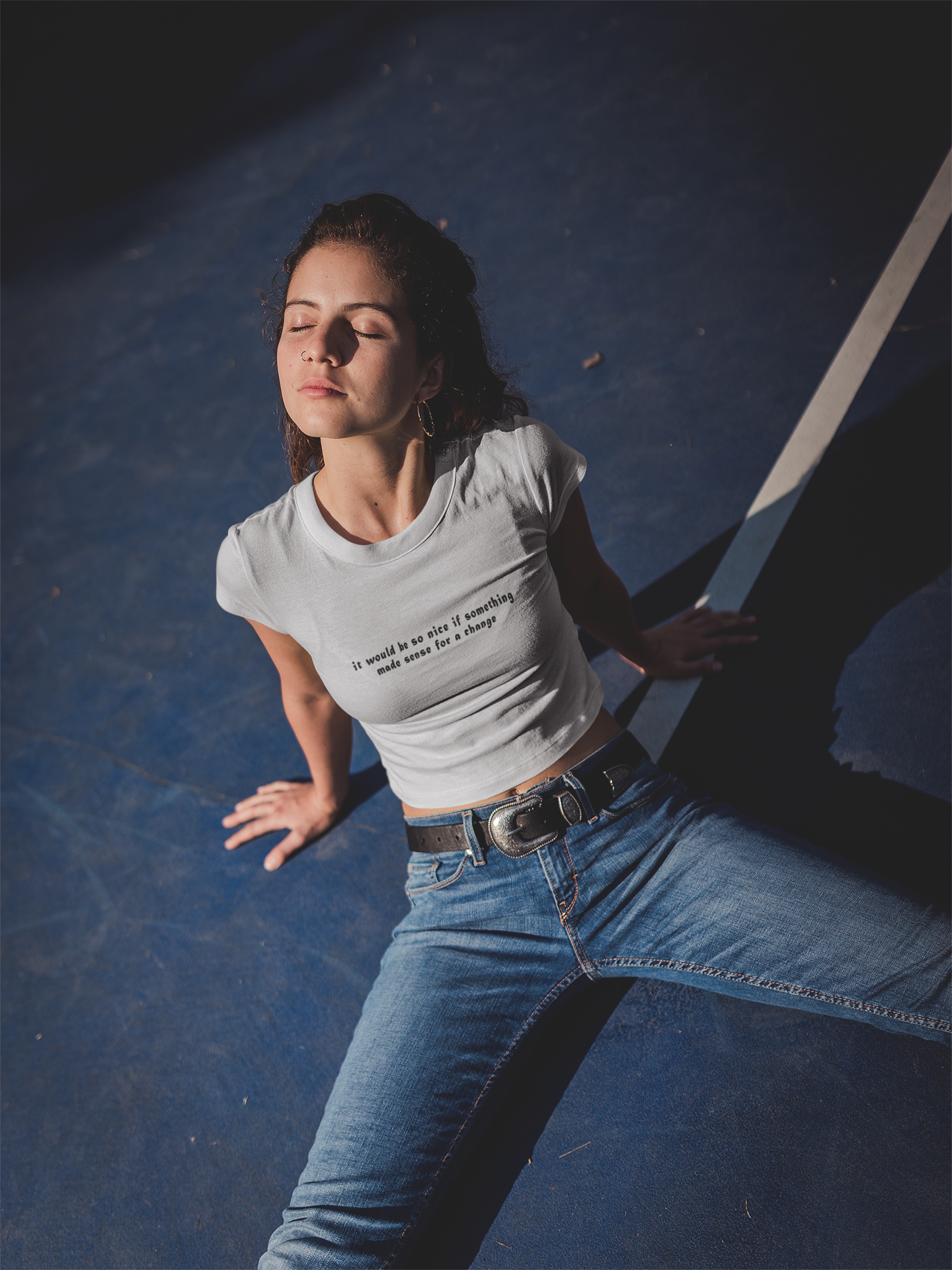 It Would Be So Nice Minimals Women Crop Top- FunkyTeesClub