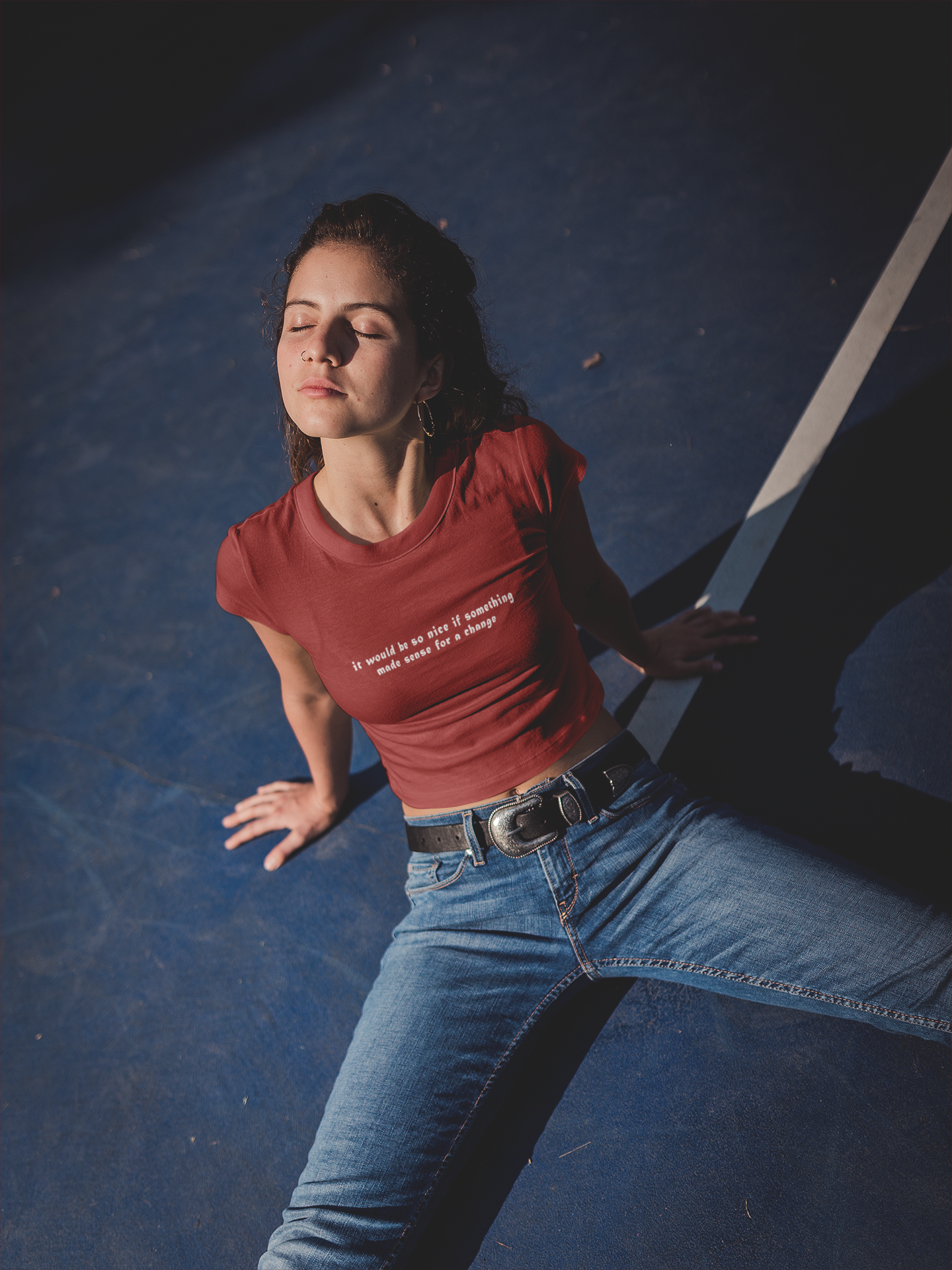 It Would Be So Nice Minimals Women Crop Top- FunkyTeesClub