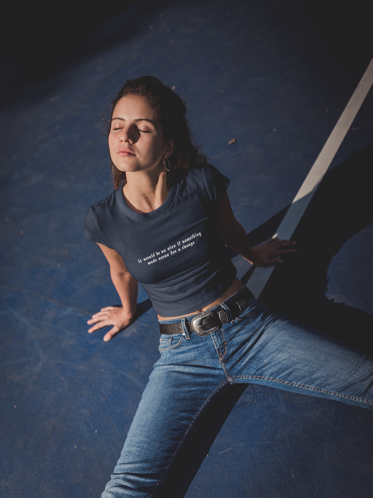 It Would Be So Nice Minimals Women Crop Top- FunkyTeesClub