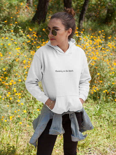 Mentally On The Beach Hoodies for Women-FunkyTeesClub
